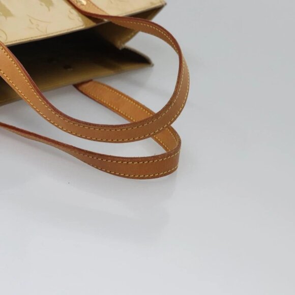 LOUIS VUITTON Monogram Vernis Reade MM Hand Bag Beige M91141 LV Auth sw134 - Picture 8 of 15